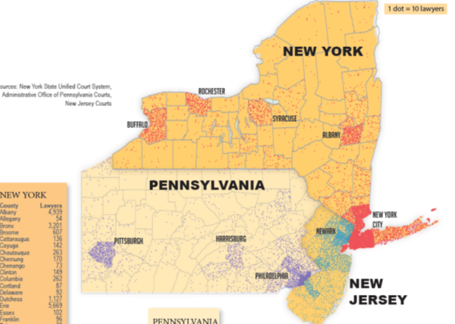 Legal Deserts in Pennsylvania