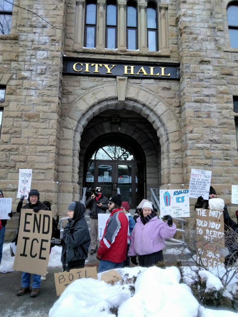 Johnstown, PA Residents Gather at City Hall to Protest ICE Practices and Defend Civil Liberties